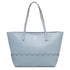 Borsa a spalla azzurra con logo in metallo Carrera Jeans Sally, Brand, SKU b511000519, Immagine 0